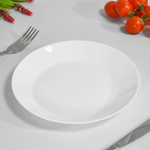 Тарелка плоская 19см Аврора без деколи, стеклокерамика, Jewel