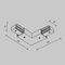 Коннектор L-образный Maytoni Unity TRA001CLB-11W