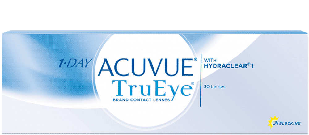 1-DAY ACUVUE TruEye with HYDRACLEAR1 (Уан дэй акувью тру ай) 30 линз оптическая сила от +0.5 до +6.0