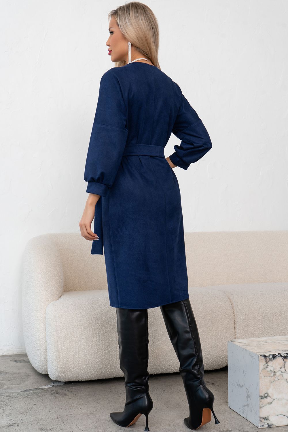 Платье Стефани (синий)-52р-р Р11-1239 Nikol