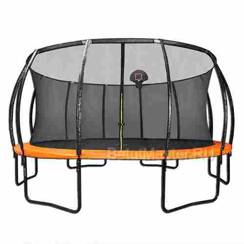 Батут с сеткой и баскетбольным кольцом, диаметр 14 фт