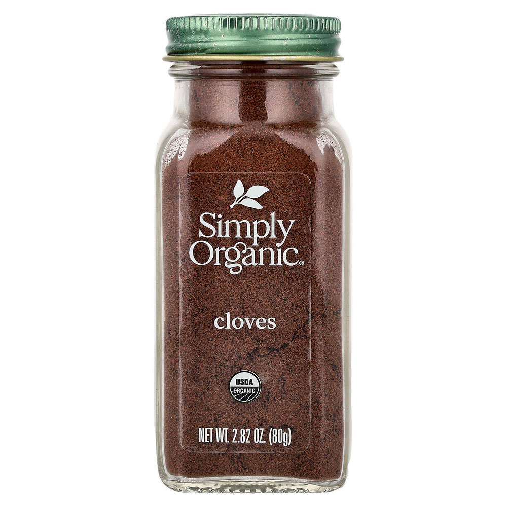 Simply Organic, гвоздика, молотая, 80 г (2,82 унции)