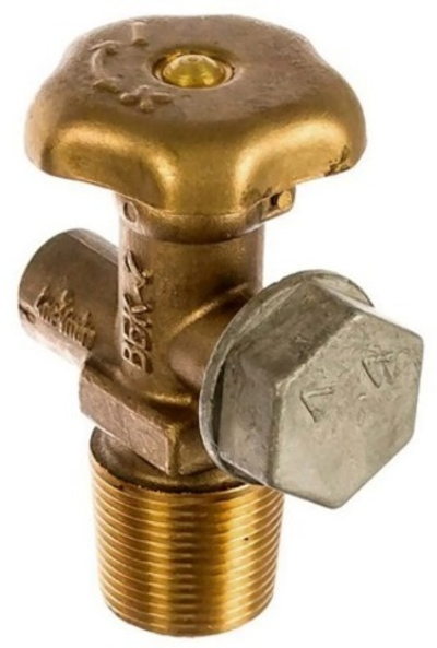 Стальной пропановый газовый баллон 5 л, с предохранительным клапаном (пустой)