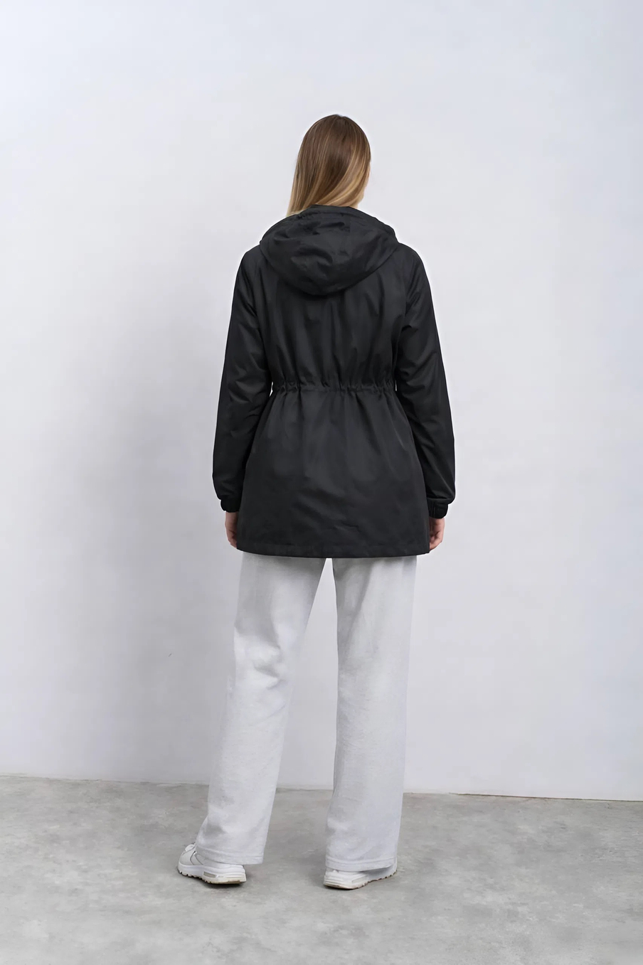 Плащ-ветровка женская "HN-12" темно-серый