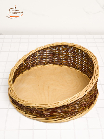 Корзина круглая со скосом, D320х(50-130)мм