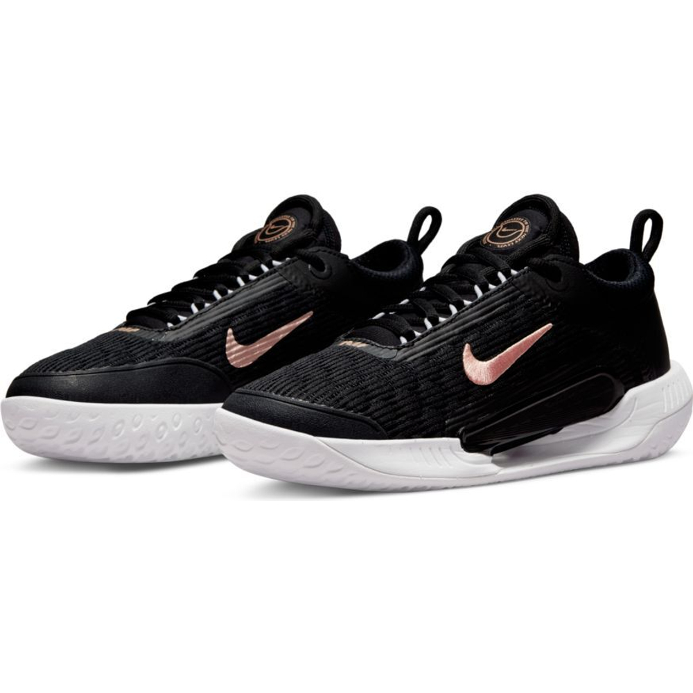 Женские Кроссовки теннисные Nike Zoom Court NXT W - black/metalic red bronze/white