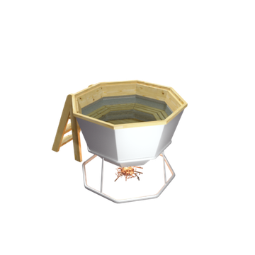 Банный чан до 4 человек на подставке с печью