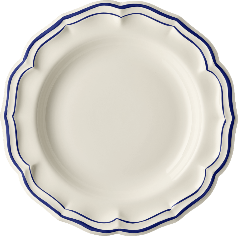 Блюдо круглое глубокое Gien Pont Aux Choux White (30 см)