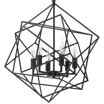 Люстра подвесная 732267 чёрный Gabbia Lightstar