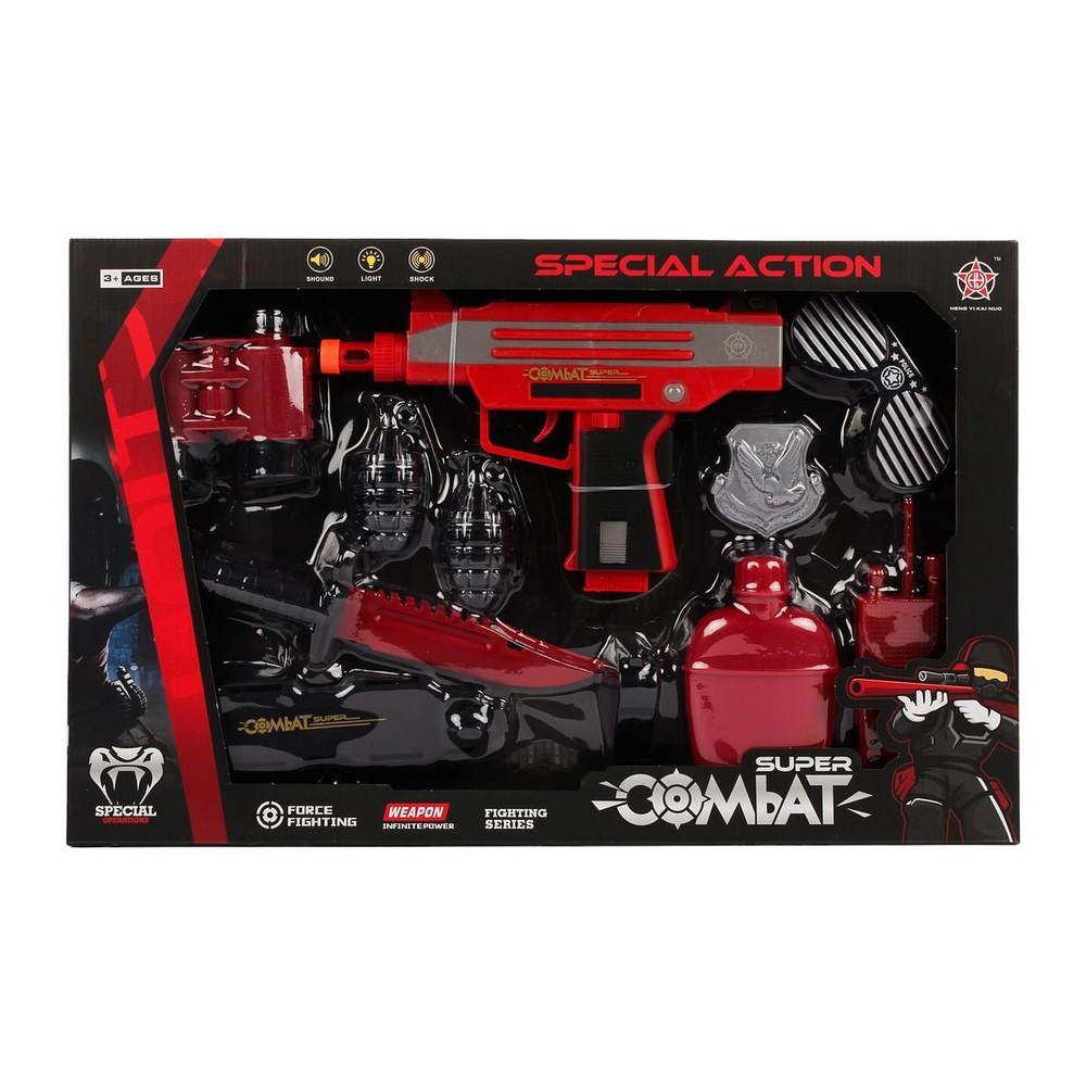 Набор оружия Спецслужб, коробка HY7013-7