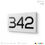 Номер на дверь 342, табличка на дверь для офиса, квартиры, кабинета, аудитории, склада, белая 120х70 мм, Айдентика Технолоджи