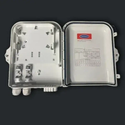 Оптическая распределительная кросс-муфта FTTH GJS-X30B, 1x8, 200х215х54мм, белый