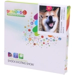 Алмазная мозаика на подрамнике с полным заполнением «МИР ЯРКИХ КРАСОК», Бро на лайте, 20*20 см