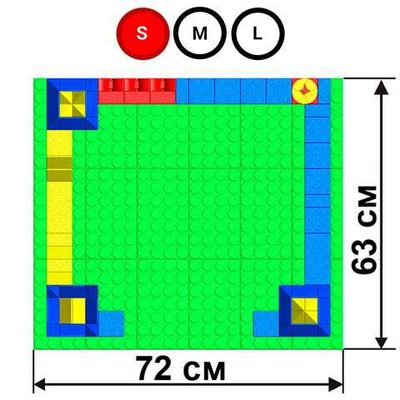 Набор GigaBloks 5: Крепость на платформе