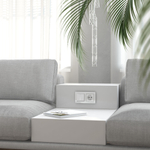 Выключатель одноклавишный с подсветкой (белый акрил)