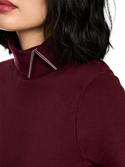 Marc Cain Футболка с декорированным воротом