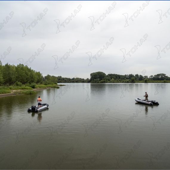 Лодка Тонар Алтай А360 (надувное дно) принт Рыбы