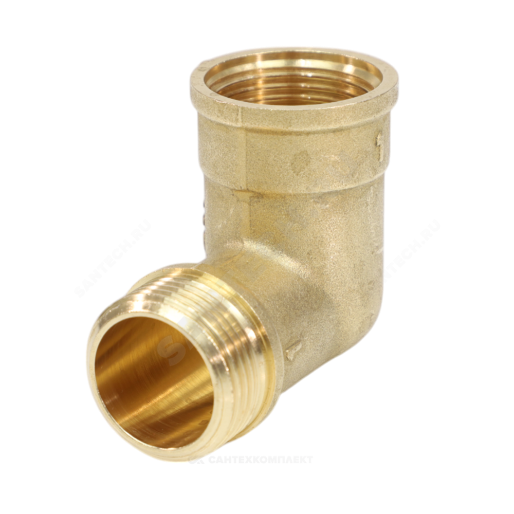 Угольник латунь переходной Ду 15 (1/2") ВР/НР VALFEX VF.092.L.012