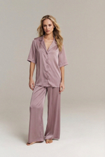 Пижамная рубашка из шелка