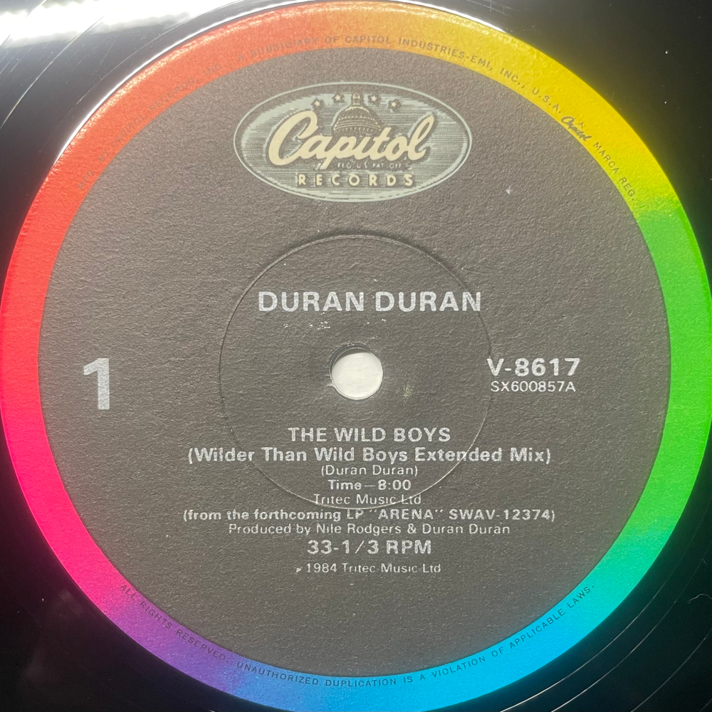 Duran Duran ‎– The Wild Boys (США 1984г.) 12", 45 RPM