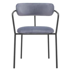 Стул Pedigree серо-голубой велюр