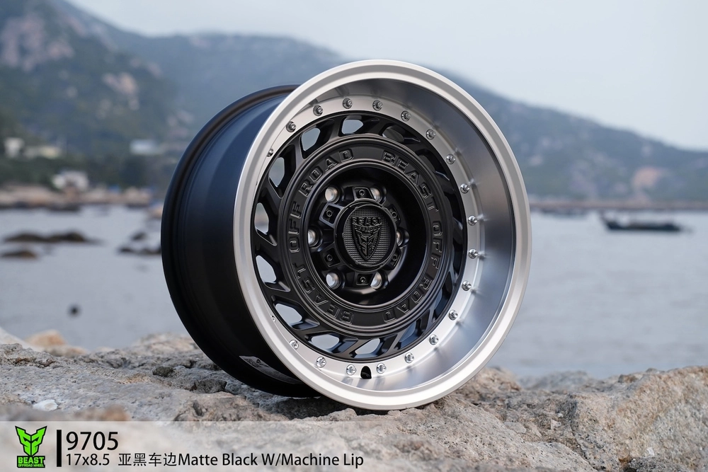Диск колёсный литой BEAST OFFROAD 9705 R17 8,5 ЕТ0 Matte Black Machine Leap