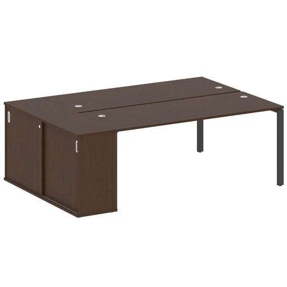 Метал Систем Рабочая станция с шкафом-купе на П-образном м/к БП.РС-СШК-1.5 Т