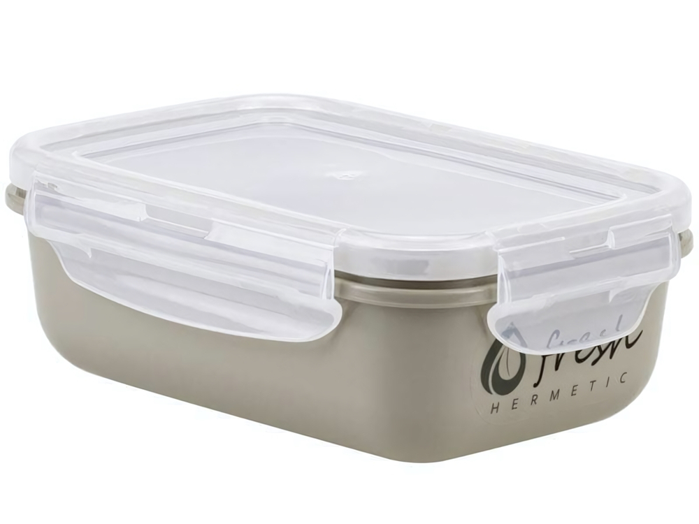 Емкость для продуктов 0,4л ФРЕШ герметичная (капучино)