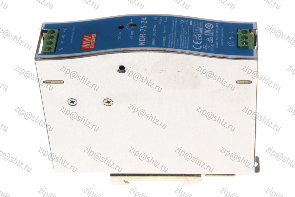 Блок питания 24В, 3,2А Mean Well NDR-75-24