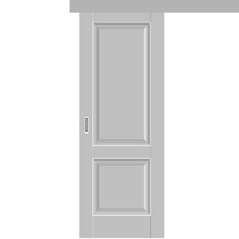 Межкомнатная одностворчатая дверь купе экошпон Profil Doors 91U манхэттен глухая