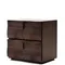 Прикроватная тумбочка Kioto с двумя ящиками, орех