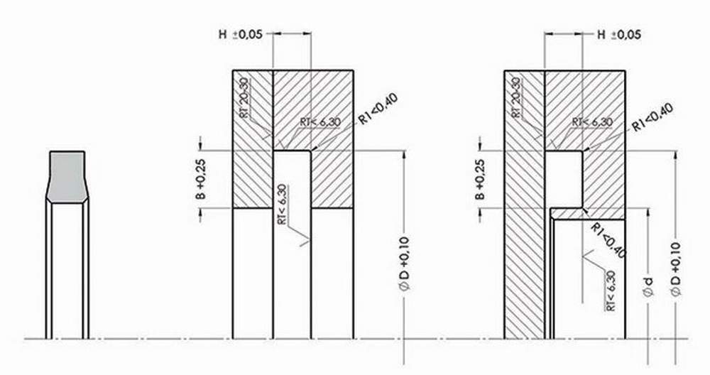 A402-095 Фланцевое уплотнение 95-103,4-2,85