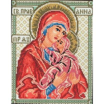 "Икона Святая мученица Анна"-0814 канва с рисунком