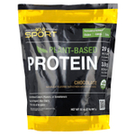 California Gold Nutrition, Sport, растительный протеин с концентратом протеина из органического коричневого риса, семенами льна и чиа, со вкусом шоколада, 907 г (2 фунта)
