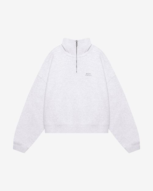 Толстовка Bruler d'Amour Half-zip Logo de base 02 меланж