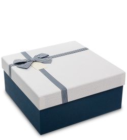 WF-79/3-B Коробка «Квадрат» цв.син./бел.