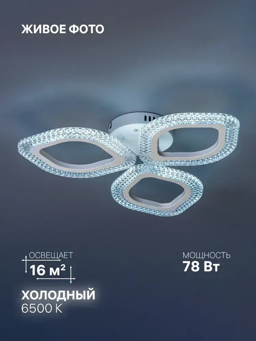 Ritter Люстра потолочная, светодиодная TERAMO, 78 Вт, до 16 м2