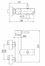 Смеситель для ванны Rav-Slezak SEINA SE954.5SM