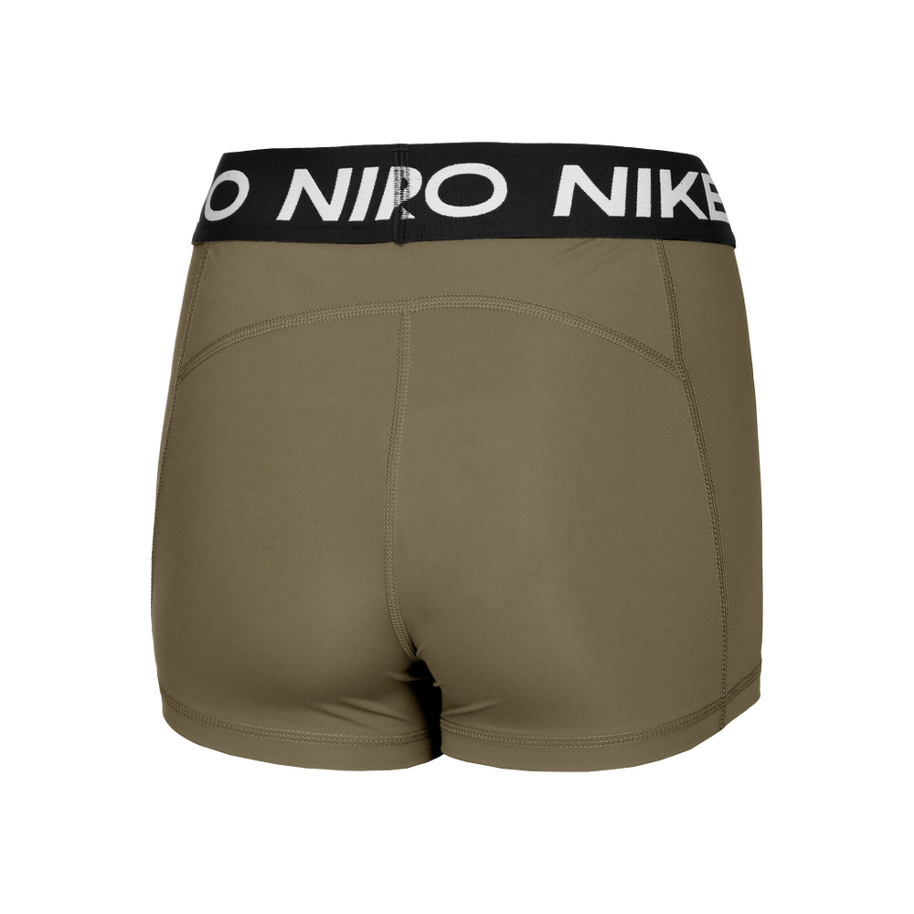 Женские теннисные шорты Nike Pro 3in Shorts Women - Olive, Black