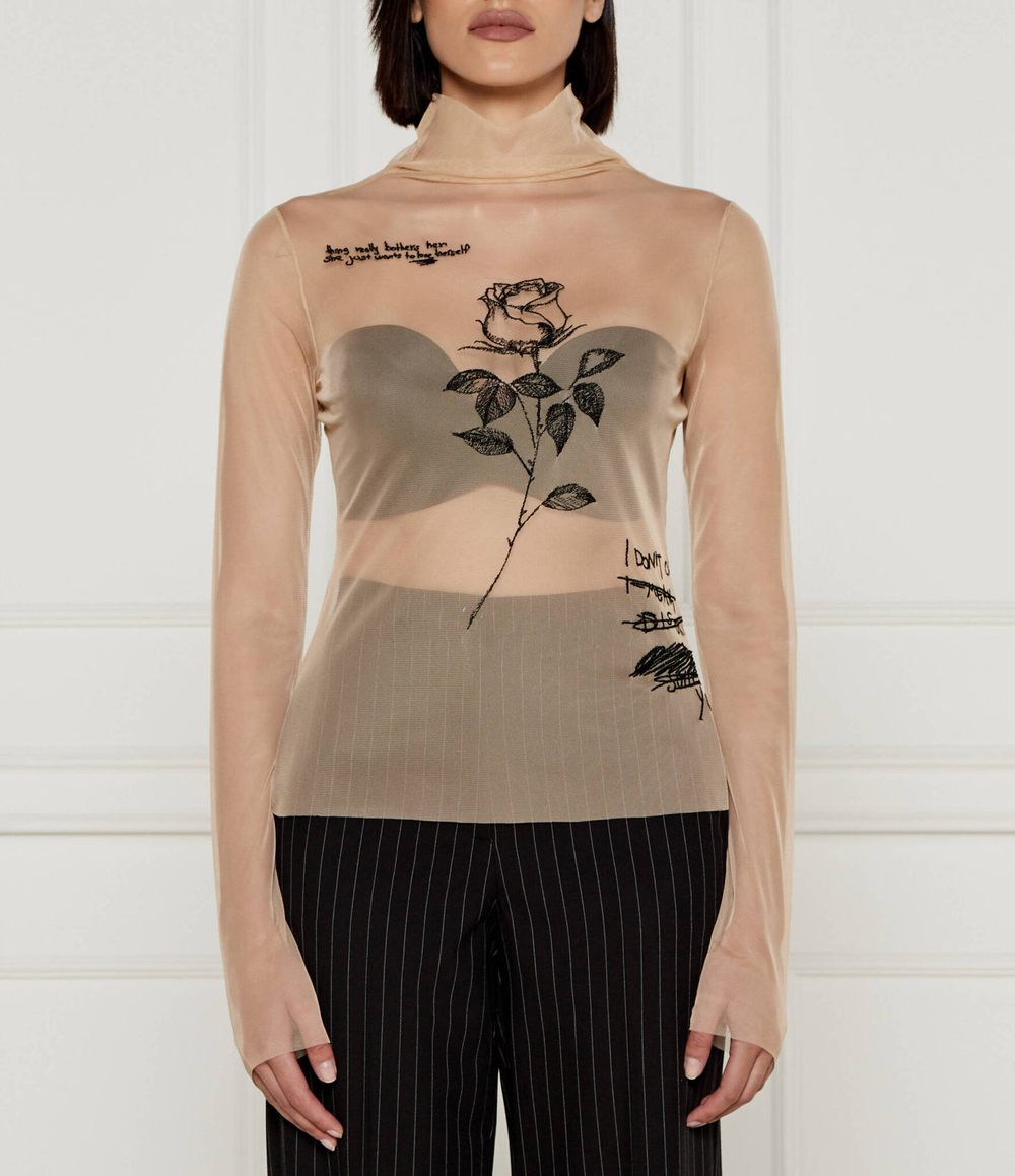 Блузка Patrizia Pepe - бежевый(8M1650 J223)