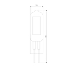 Светодиодная лампа G4 LED 5W 220V 6500K стекло BLG421