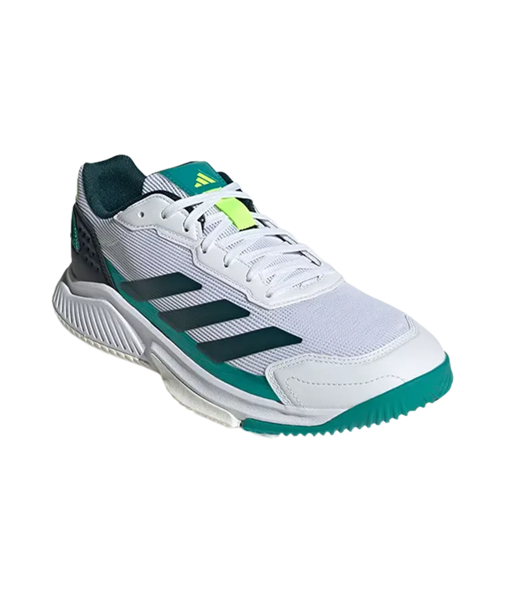 Adidas Courtquick Падел М Белые-Зеленые Кроссовки 2025
