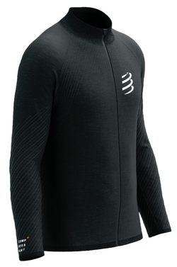 Куртка теннисная Compressport Seamless Zip - Black