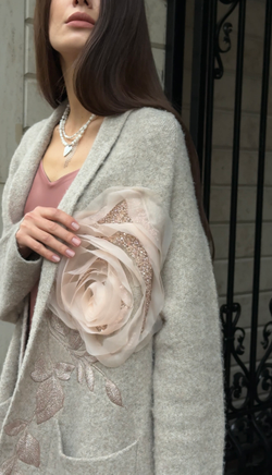 Пальто " Пыльная роза"