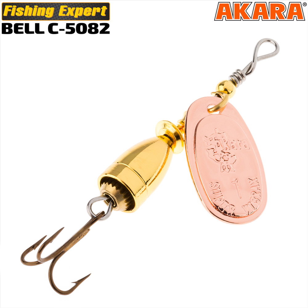Блесна вращающаяся Akara C-5082 13 гр. 002/Go