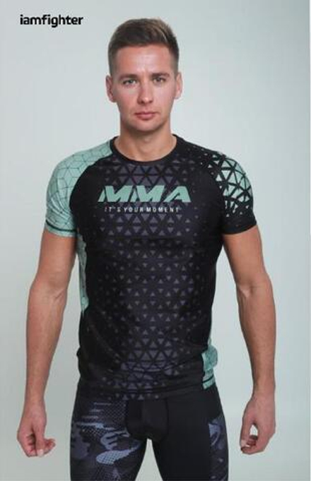 Рашгард тренировочный Iamfighter Хаки&Черный