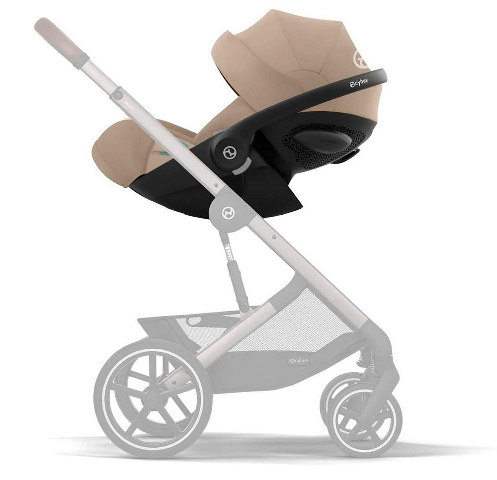 Коляска Cybex Priam IV Rosegold complete Cloud G Almond Beige Plus Base G 3 в 1 Sepia Black