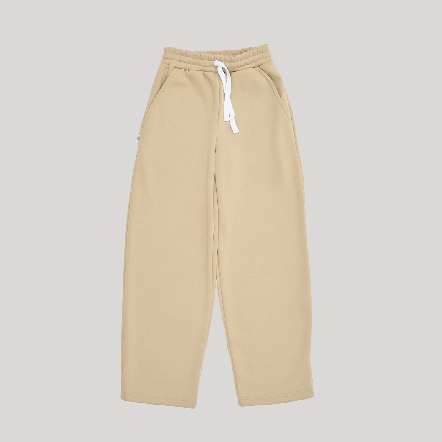 Wide Sweatpants Simple Taupe old
