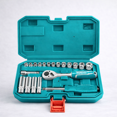 Набор головок с трещоткой 20шт. TOTAL