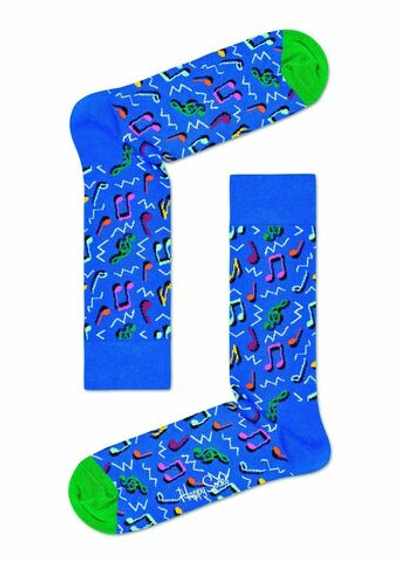 Носки унисекс City Jazz Sock с нотами (Размер: 29) (Цвет: синий)